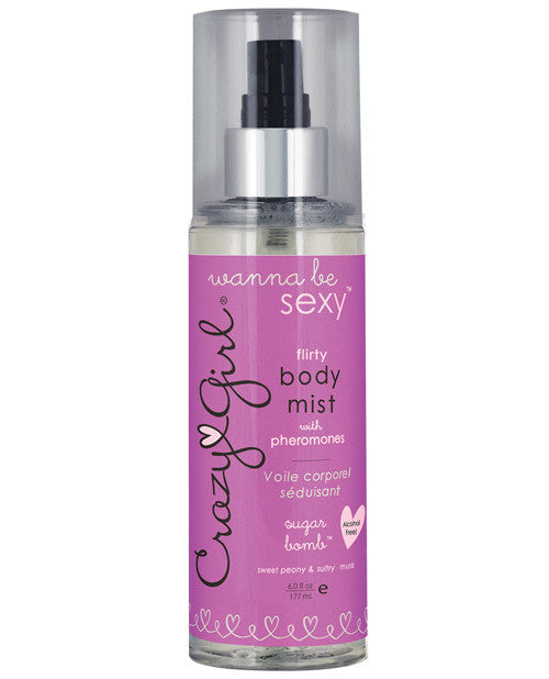 Crazy Girl Sexy & Flirty Body Mist W-pheromones - 6 Oz Sugar Bomb