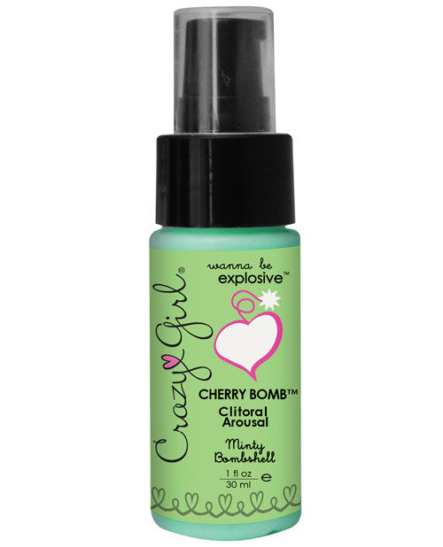 Crazy Girl Clitoral Arousal Gel - 1 Oz Pump Bottle Minty Bombshell