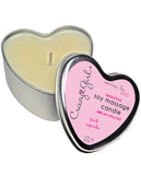 Crazy Girl Soy Massage Heart Candle - 4 Oz Pink Cupcake