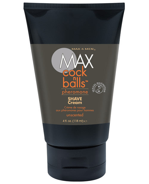 Max Cock N Balls Shave Creme W-pheromones - 4 Oz Tube Unscented