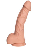 Curve Novelties Mister Right 7" Dong W-balls - Vanilla