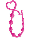 Gossip Hearts & Spurs Anal Beads - Magenta