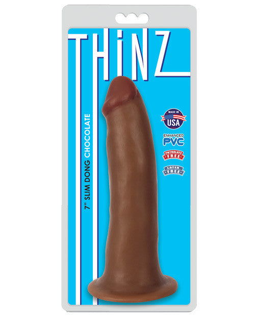 Curve Novelties Thinz 7" Slim Dong - Chocolate