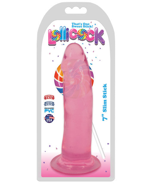 Curve Toys Lollicock 7" Slim Stick - Cherry Ice