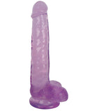 Curve Toys Lollicock 8" Slim Stick W-balls - Grape Ice