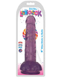 Curve Toys Lollicock 8" Slim Stick W-balls - Grape Ice