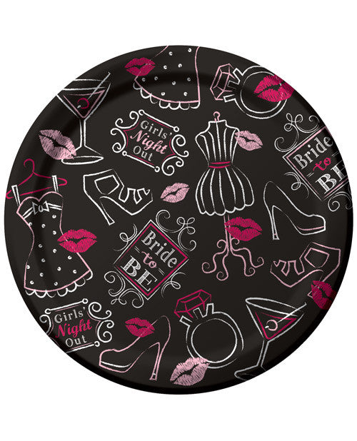 Bride To Be Bridal Bash 7" Plates - Pack Of 8