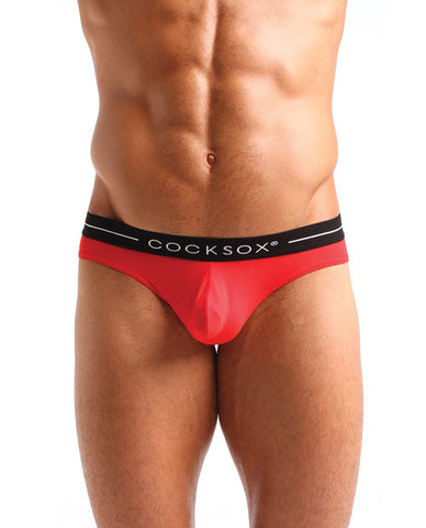 Cock Sox Waistb & Brief Risky Red Sm