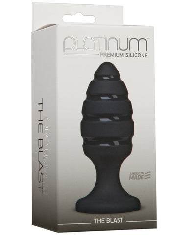 Platinum The Blast Premium Silicone Butt Plug - Black