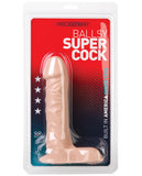 7" Ballsy Super Cock - White