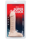 9" Ballsy Super Cock - White