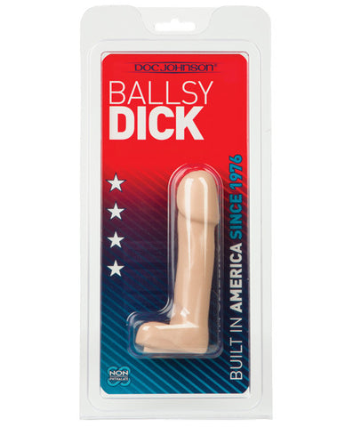 4" Ballsy Dick - White