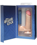 6" Realistic Cock W-balls - White