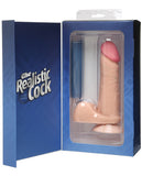 Realistic 6" Ultraskyn Cock W-balls - White