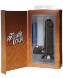 Realistic 6" Ultraskyn Cock W-balls - Black