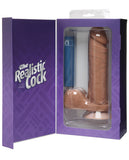 Realistic 8" Ultraskyn Cock W-balls - Brown