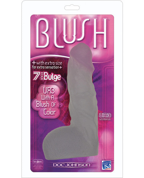 Blush 7" Ultraskyn Bulge Cock W-berry Head