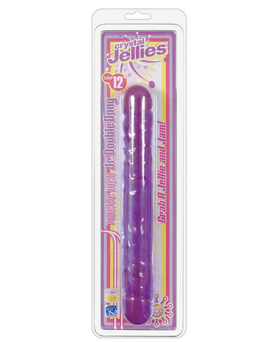 Crystal Jellies 12" Jr. Double Dong - Purple