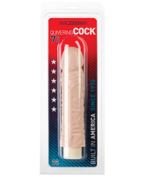 Quivering Cock 8" Vibe - White