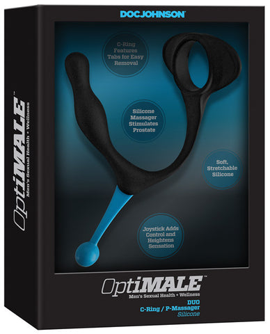 Optimale Duo C-ring & Prostate Massager - Black