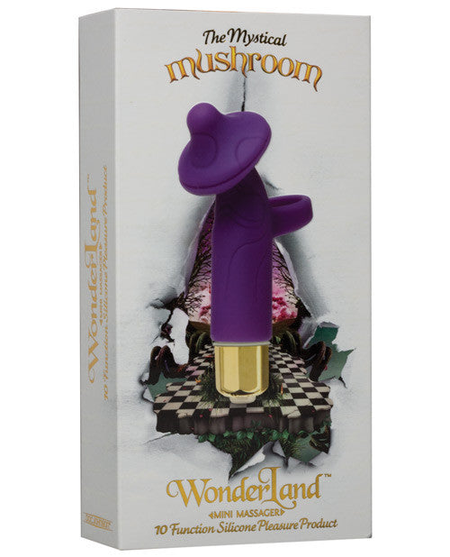 Wonderland Mini Massager The Mystical Mushroom - 10 Function Purple