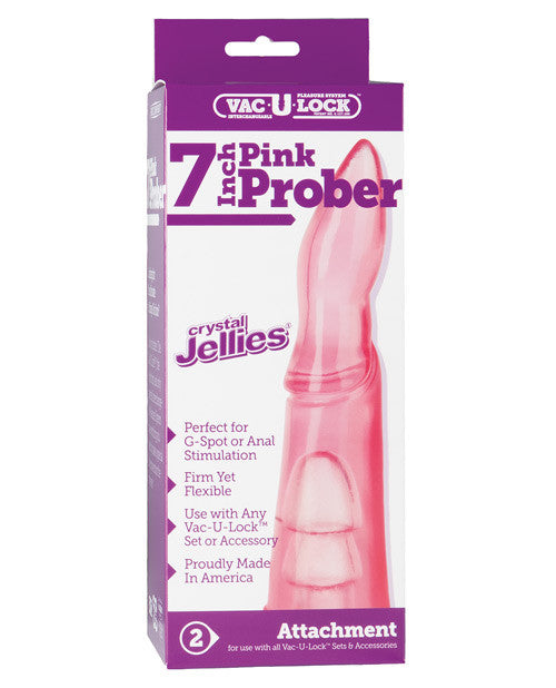 Vac-u-lock Crystal Jellie Prober - Pink