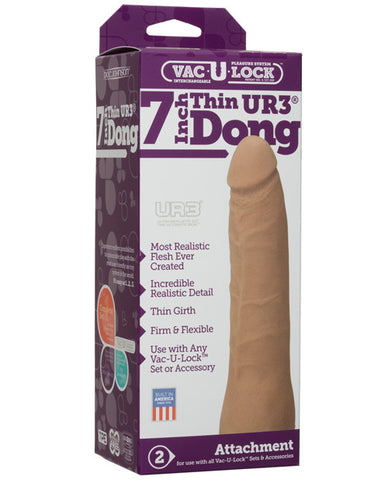 Vac-u-lock 7" Ultraskyn Dong - Brown