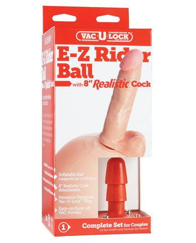 E-z Rider Ball W-8" Realistic Cock