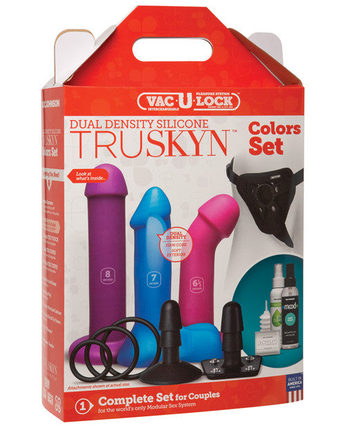 Vac U Lock Dual Density Silicone Truskyn Set - Asst. Colors