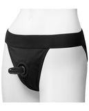 Vac U Lock Panty Harness W-plug Full Back S-m - Black