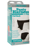 Vac U Lock Panty Harness W-plug Full Back L-xl - Black