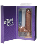 Vibrating 8" Realistic Cock - Brown