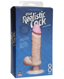 Vibrating Realistic 8" Ultraskyn Cock - White