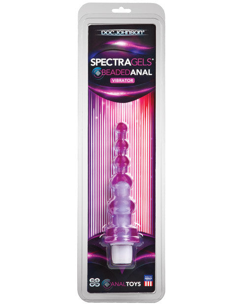 Spectra Gels Beaded Anal Vibrator - Purple