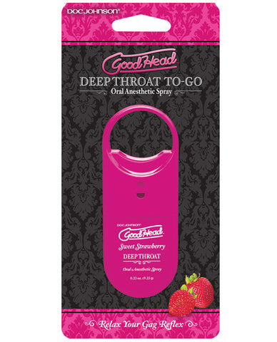 Goodhead Deep Throat Spray To Go - Strawberry