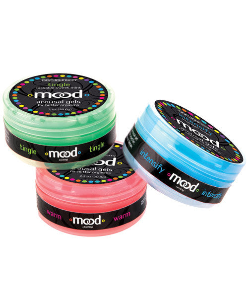 Mood Lube Kissble Foreplay Gels - 2 Oz Asst. Flavors Pack Of 3