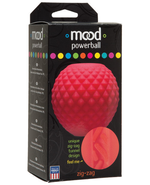 Mood Powerball Stroker Zig Zag - Orange