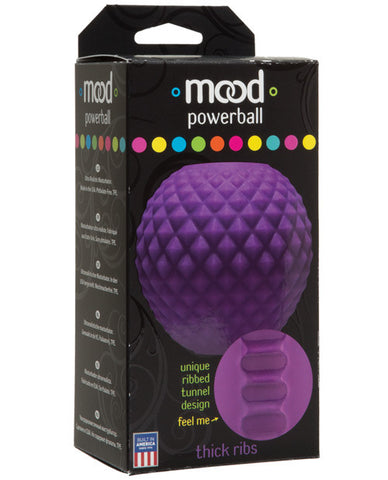 Mood Powerball Stroker Thick Ribs - Purple