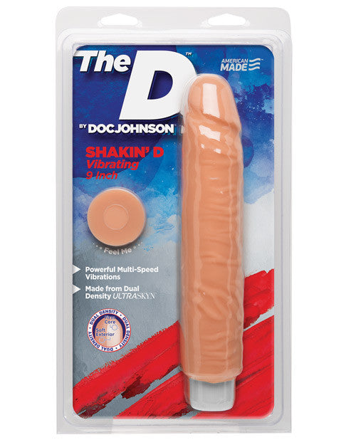 The D 9" Vibrating Shakin D - Vanilla