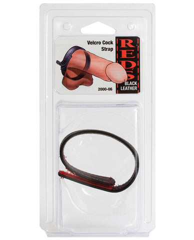 Red's Leather Cock Strap W-velcro Closure