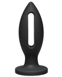 Kink Wet Works 5" Silicone Lube Luge Plug - Black