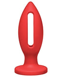 Kink Wet Works 5" Silicone Lube Luge Plug - Red