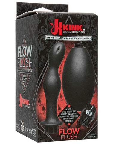 Kink Flow Silicone Anal Douche & Accessory - Black