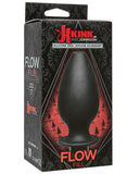 Kink Flow Silicone Anal Douche Accessory Full Flush Out - Black