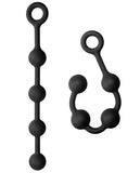 Kink Smooth Silicone Anal Balls - Black