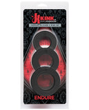 Kink Endure Silicone C Ring Set - Black