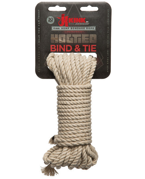 Kink Bind & Tie Hemp Bondage Rope - 30 Ft