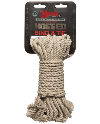 Kink Bind & Tie Hemp Bondage Rope - 50 Ft