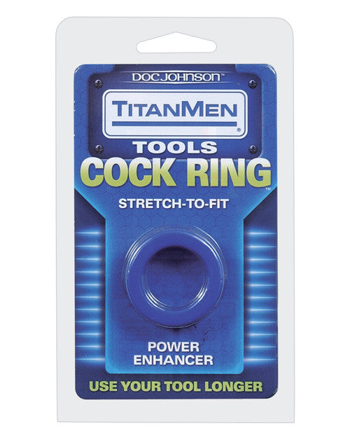 Titanmen Tools Cock Ring - Blue