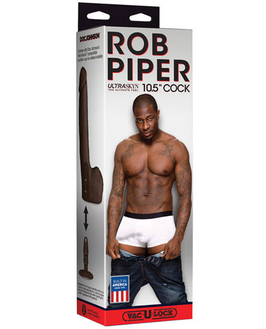 Rob Piper Cock W-balls & Suction Cup - Chocolate